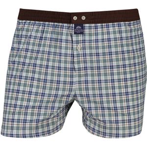 Katoenen Mc Alson boxershort bruin groen geruit