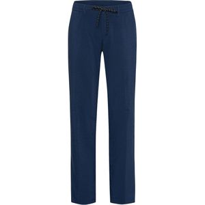 katoenen Eurex broek donkerblauw normale fit