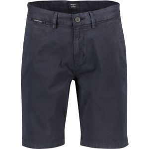 Superdry korte broek donkerblauw effen katoen