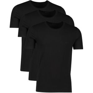 Hugo Boss t-shirt zwart katoen 3-pack classic fit