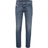 blauwe effen Diesel jeans denim