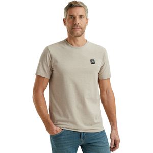 Vanguard T-shirt beige effen katoen normale fit