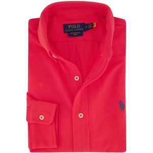 Polo Ralph Lauren casual overhemd rood effen 100% katoen