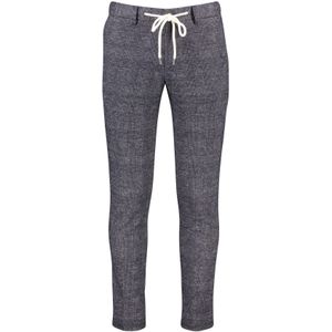 Born With Appetite wollen pantalon donkerblauw geruit