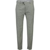 Strellson pantalon mix & match groen effen katoen slim fit met omslag