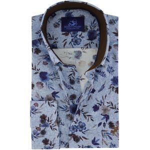 Casual bloemen overhemd Eden Valley Regular Fit blauw