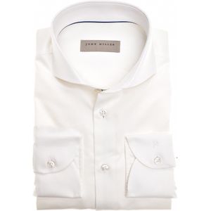 John Miller zakelijk overhemd mouwlengte 7 wit katoen extra slim fit