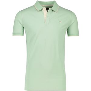 Katoenen Portofino polo extra lang normale fit effen groen