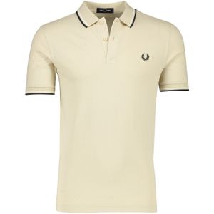 Fred Perry polo normale fit beige effen 100% katoen
