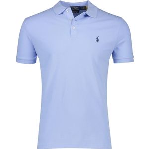 Blauwe Polo Ralph Lauren polo stretch mesh custom slim fit