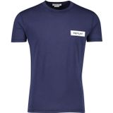 Replay t-shirt donkerblauw katoen ronde hals