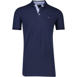 Portofino poloshirt normale fit donkerblauw extra lang