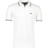 Hugo Boss polo normale fit wit effen katoen