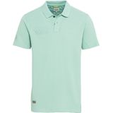 Camel Active polo wijde fit lichtblauw effen katoen 2 knoops