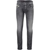 Diesel jeans grijs effen katoen D-strukt