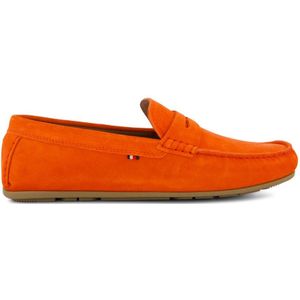 Tommy Hilfiger schoenen oranje effen instappers