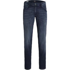 jeans Jack & Jones donkerblauw effen katoen