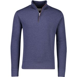 Gant trui opstaande kraag katoen blauw