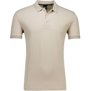Boss Green Paddy normale fit beige effen katoen