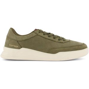 Tommy Hilfiger sneakers effen leer groen