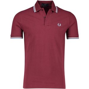 Fred Perry polo normale fit rood 2-knoops katoen