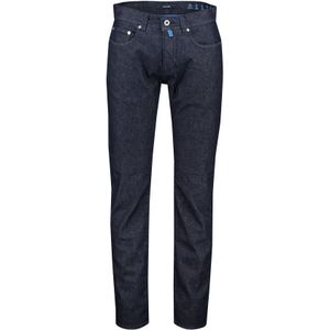 Katoenen Pierre Cardin jeans Lyon effen donkerblauw