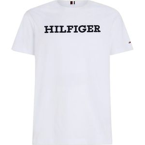 t-shirt Tommy Hilfiger wit ronde hals opdruk