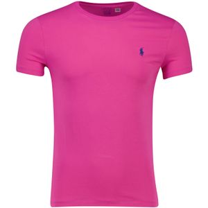 Polo Ralph Lauren - T-shirt - Roze - Katoen - Normale Pasvorm