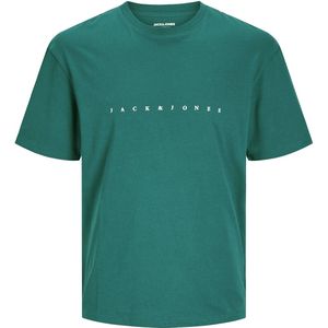 katoenen Jack & Jones T-shirt turquoise effen Big & Tall