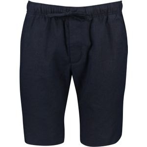 Linnen Tommy Hilfiger korte broek effen donkerblauw