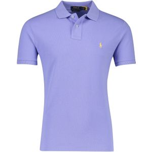 Polo Ralph Lauren polo Custom Slim Fit normale fit paars effen katoen 100%