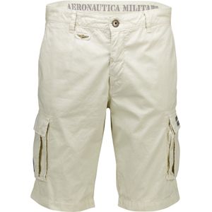 Aeronautica Militare bermuda beige katoen effen