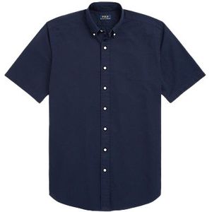 Polo Ralph Lauren Big&Tall overhemd korte mouw navy katoen