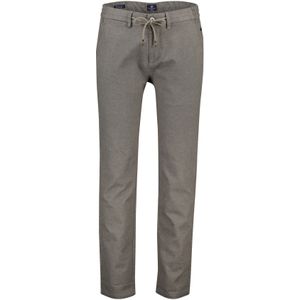 New Zealand pantalon Modern Fit gemêleerd grijs katoen normale fit