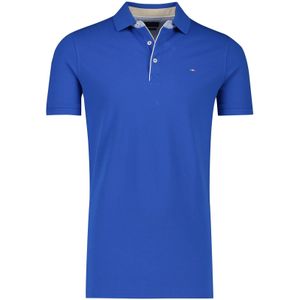 Portofino extra lange blauwe polo korte mouw