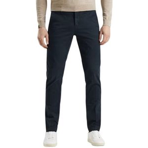 Vanguard Pantalon chino donkerblauw effen katoen slim fit