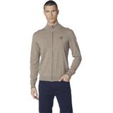 Aeronautica Militare vest beige gemêleerd slim fit