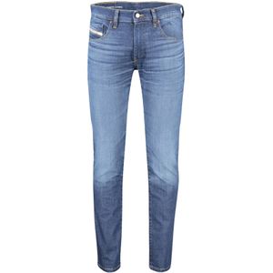 Diesel nette spijker jeans blauw effen katoen