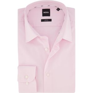 Hugo boss overhemd roze effen