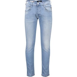 Katoenen Replay broek effen blauw slim fit