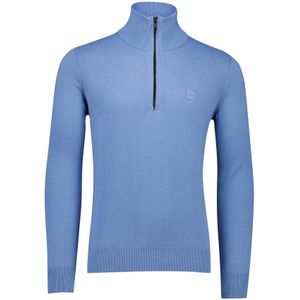 Boss Orange Kanobix half zip trui blauw