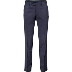 Portofino pantalon normale fit donkerblauw geruit