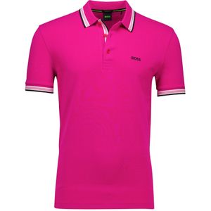 Hugo Boss polo paddy roze regular fit pique