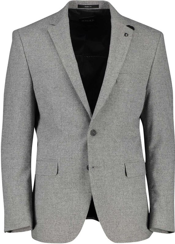 Digel colbert wol grijs modern fit stretch