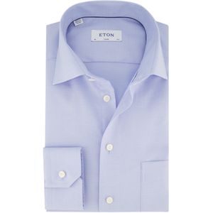 Classic fit Eton overhemd lichtblauw katoen