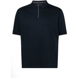 Tommy Hilfiger polo wijde fit donkerblauw rits