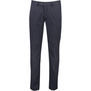 Eurex pantalon chino donkerblauw geprint normale fit