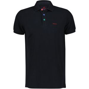 New Zealand polo Tukituki normale fit zwart uni 100% katoen