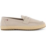 Tommy Hilfiger nette schoenen beige effen leer rubber en katoen