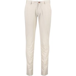 North84 Pantalon chino effen beige stretch normale fit